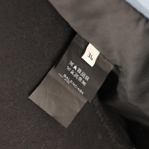 Balenciaga Leather Jacket Light Blue Lamb Moto Biker Silver Zip Jacket 36 Small - Picture 8 of 8